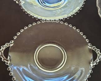 Imperial Candlewick Handled Plates