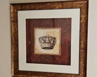 Framed Crown Wall Art