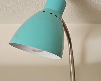 Turquoise Gooseneck Desk Lamp
