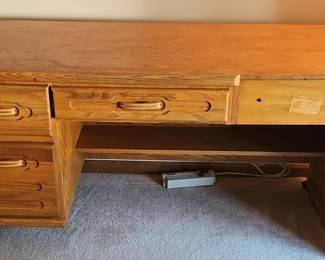 Vintage Oak Office Desk