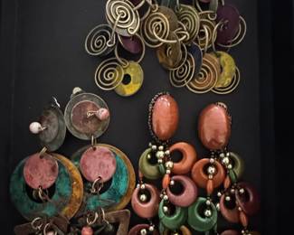 Vintage Statement Clip Earrings