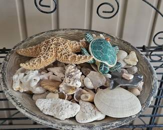 Coastal Shell Decor Bowl