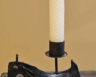 Metal Horse Candle Holder