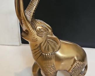 Brass elephant figurine