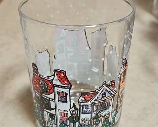 Holiday Village Glass Tumblers, set of second image