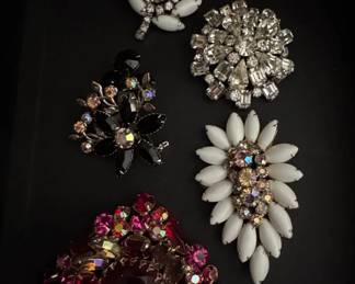 Vintage Costume Jewelry Brooch Collection