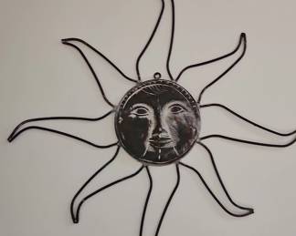 Metal Sun Wall Art