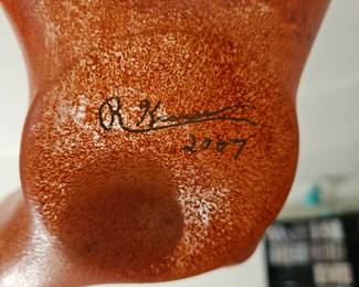 Signed Art Glass Sculpture second image