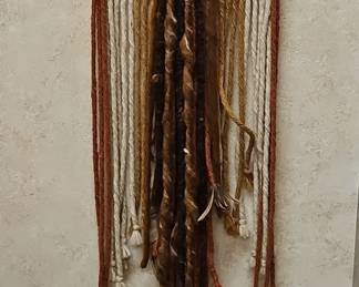 Boho Feather Macrame Hanging