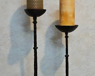 HandForged Iron Tripod Candlesticks