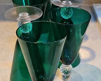 Morgantown Golf Ball Stemware, set of