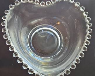 Imperial Candlewick Heart Bowl
