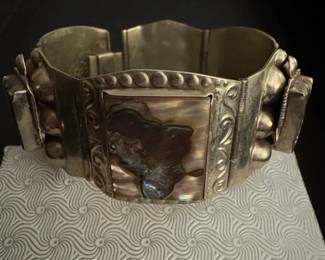 Vintage Mexican Abalone Bracelet second image