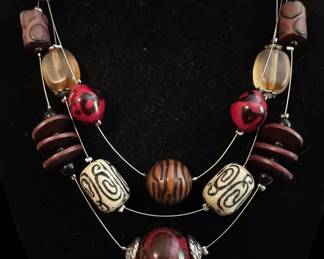 Boho MultiStrand Beaded Necklace