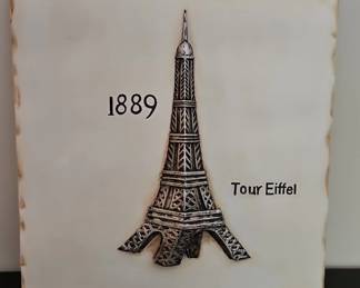 Eiffel Tower Wall Plaque