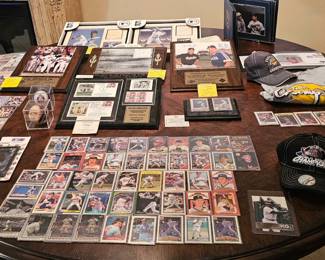 All sports memorabilia.  Cards $3-$7 each