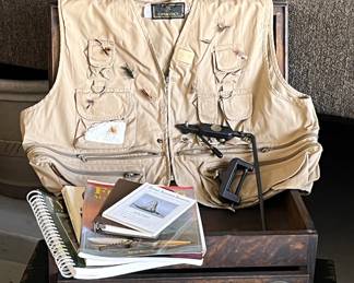 Fly Fishing Vest & Tying Vice