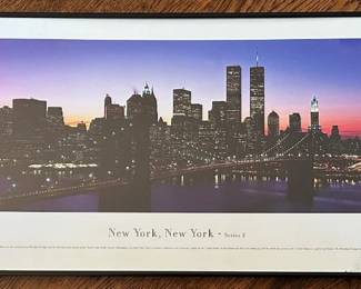James Blakeway Photographic Print "New York, New York" Of Lower Manhattan Skyline Including World Trade Center Lot #: 63