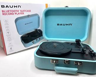 New In Box Bauhn Bluetooth Suitcase Record Player Lot #: 34