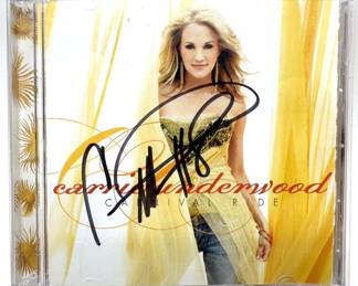 Signed Carrie Underwood Carnival Ride CD Lot #: 72