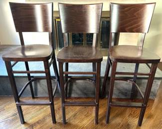 Set 3 Bar Stools, Matches Previous Lot Lot #: 68
