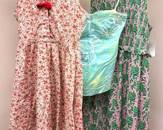 New With Tags Melloday Dress (Size XL), Vintage Hand-made Dress (Size M) & Lilly Pulitzer Top (Size 10) Lot #: 102