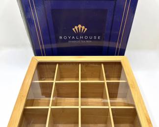 New In Box Royal House Bamboo Tea Box Lot #: 86