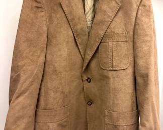 Vintage Belridge Genuine Suede Blazer, Mens Size Small Lot #: 101