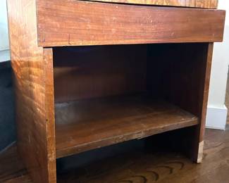 Mid-Century Modern Solid Wood Side Table With Drawer Lot #: 12