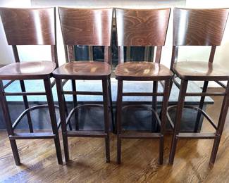 Set 4 Bar Stools, Matches Following Lot Lot #: 67