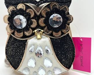 New With Tags Betsey Johnson Night Owl Bag, Retailed For $118 Lot #: 25