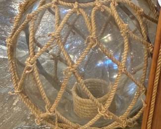 HUGE Nautical Globe /Rope candle holder. $75