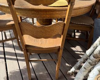 Chairs are very sturdy but need work or simple us a chair cushion.