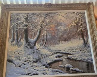 L Neogrady Art Winter Scene Oil