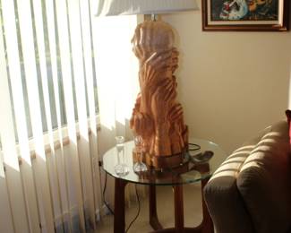 Sculptured Hand Lamp