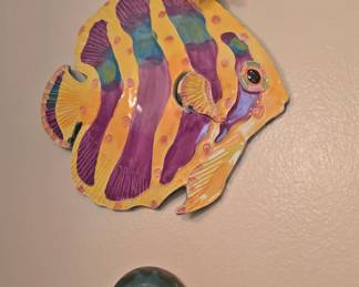 Fish ,  Tile Frog Art