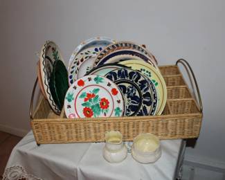 Colorful Pottery  Plates