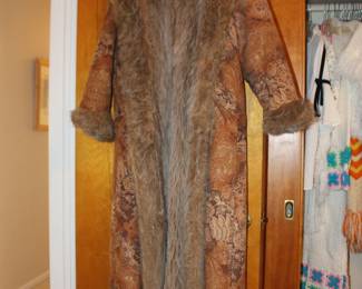 Vintage Coat Suede  & Fur