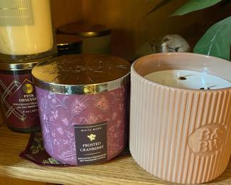 So many new candles and lotion from Bath and Body