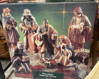 Large nativity set