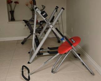 Exercise Equipment and Vase
