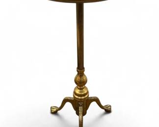 Petite French Brass Clawfoot Drink Stand
