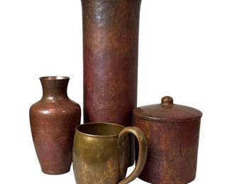 Collection Handmade Hammered Copper Vessels