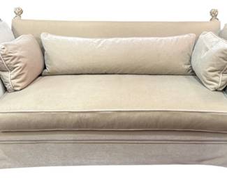 Knole Style Champagne Mohair Settee