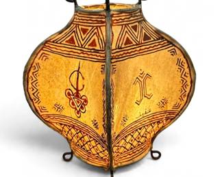 Hand Painted Moroccan Henna Lamp