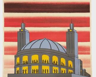 ROGER BROWN (American, 1941-1997) "Navy Pier" Exhibition Poster