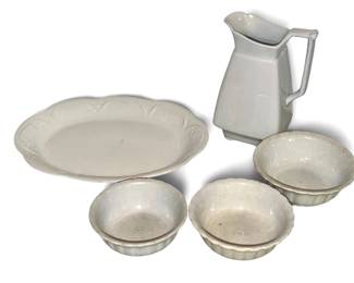 Collection of English IRONSTONE Serveware