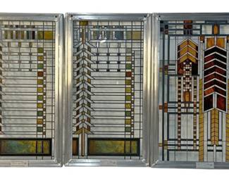 Collection FRANK LLOYD WRIGHT Stained Glass Window Displays