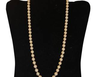 A 14k Gold and AKOYA Pearl Necklace, MIKIMOTO