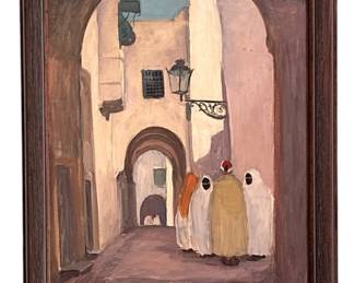 EDA STERCHI (American, 1885-1969) "A Street" Painting